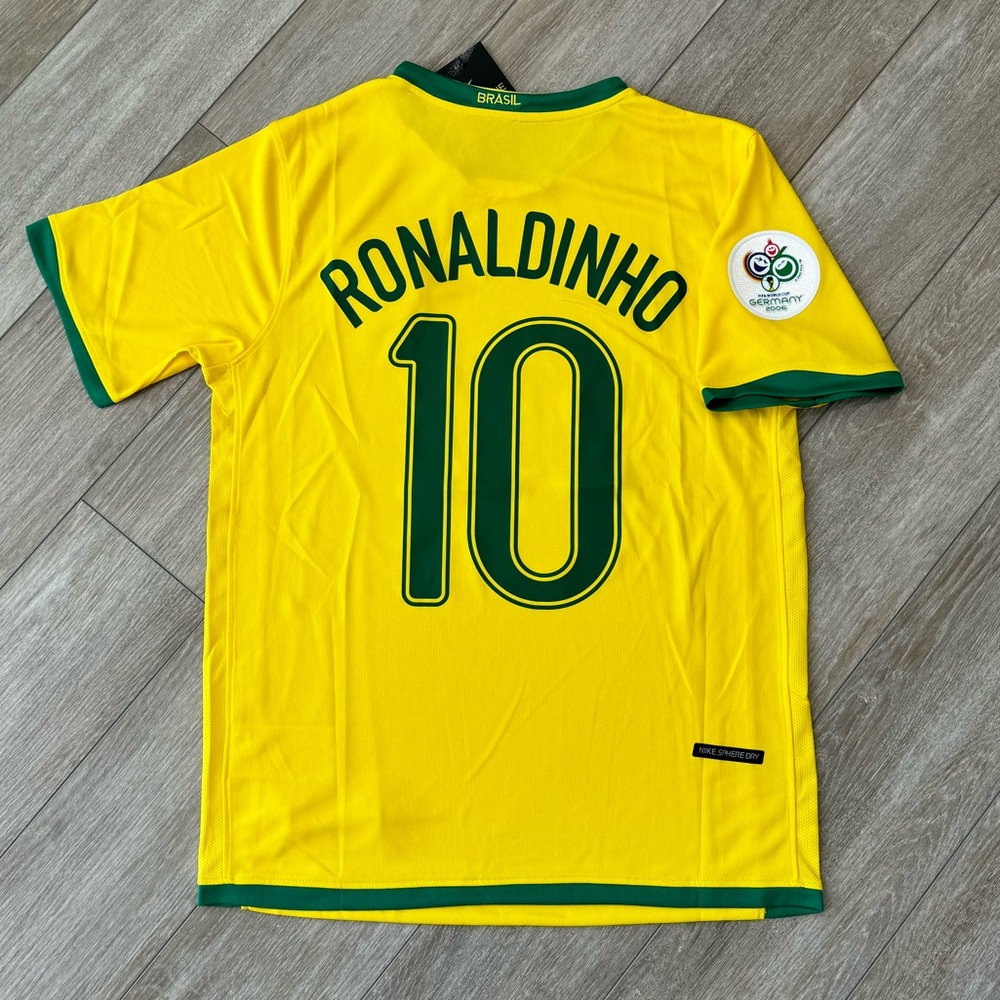 Brazil World Cup 2006 Ronaldinho 10 Retro